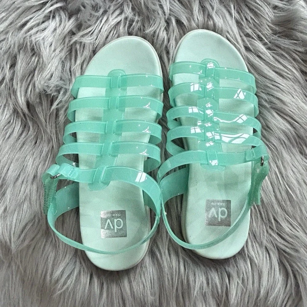 DV Dolce Vita Lumana Fisherman Girls Green Sandal‎ Size 1